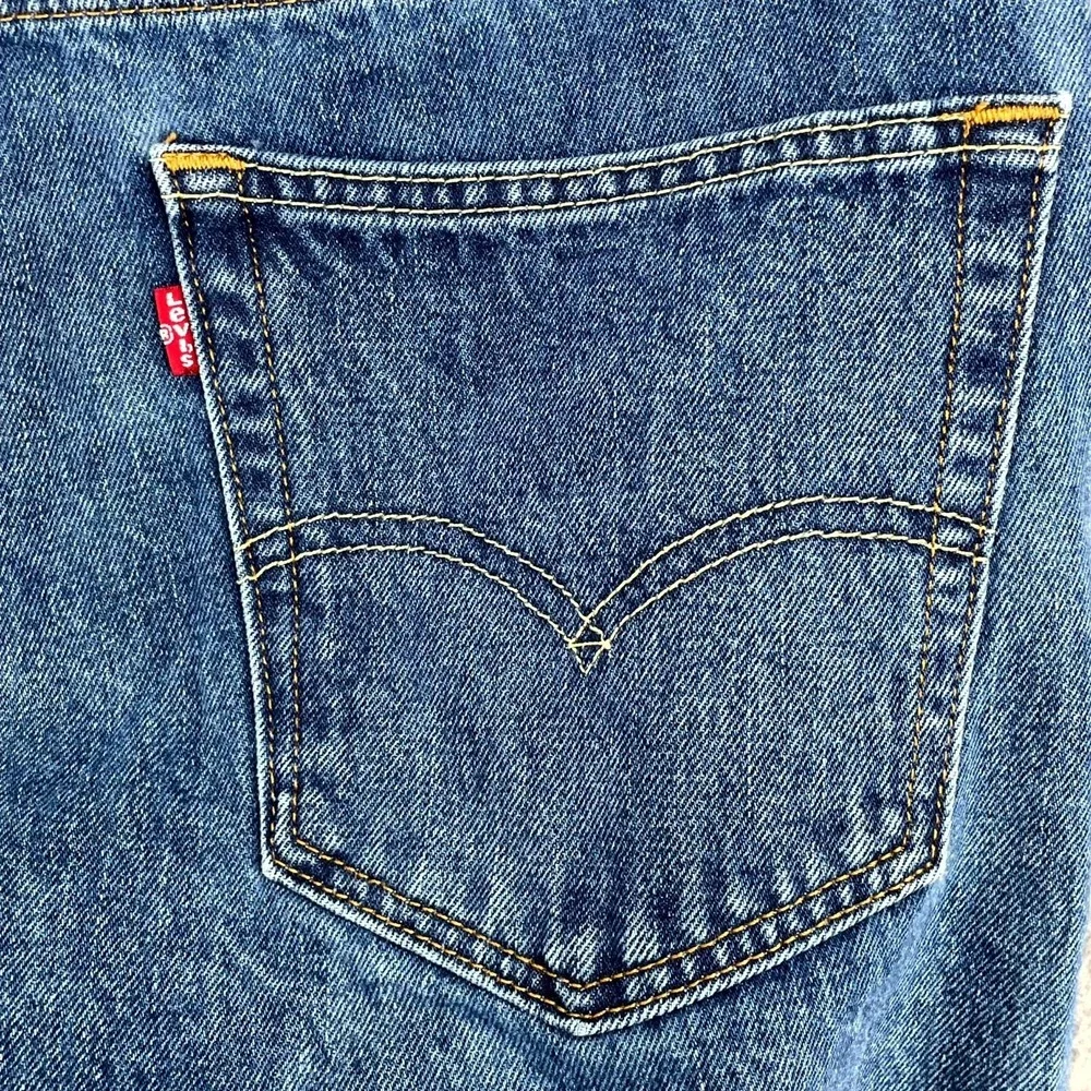 Levi's 505 Jeans Mens 37x30.5* Blue Denim‎ Grunge Skate Academia Preppy Workwear